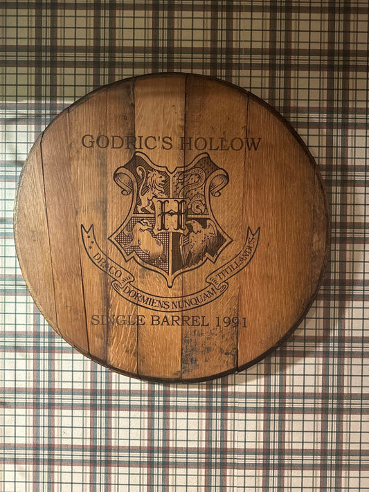 Barrel Head with Custom Engraving